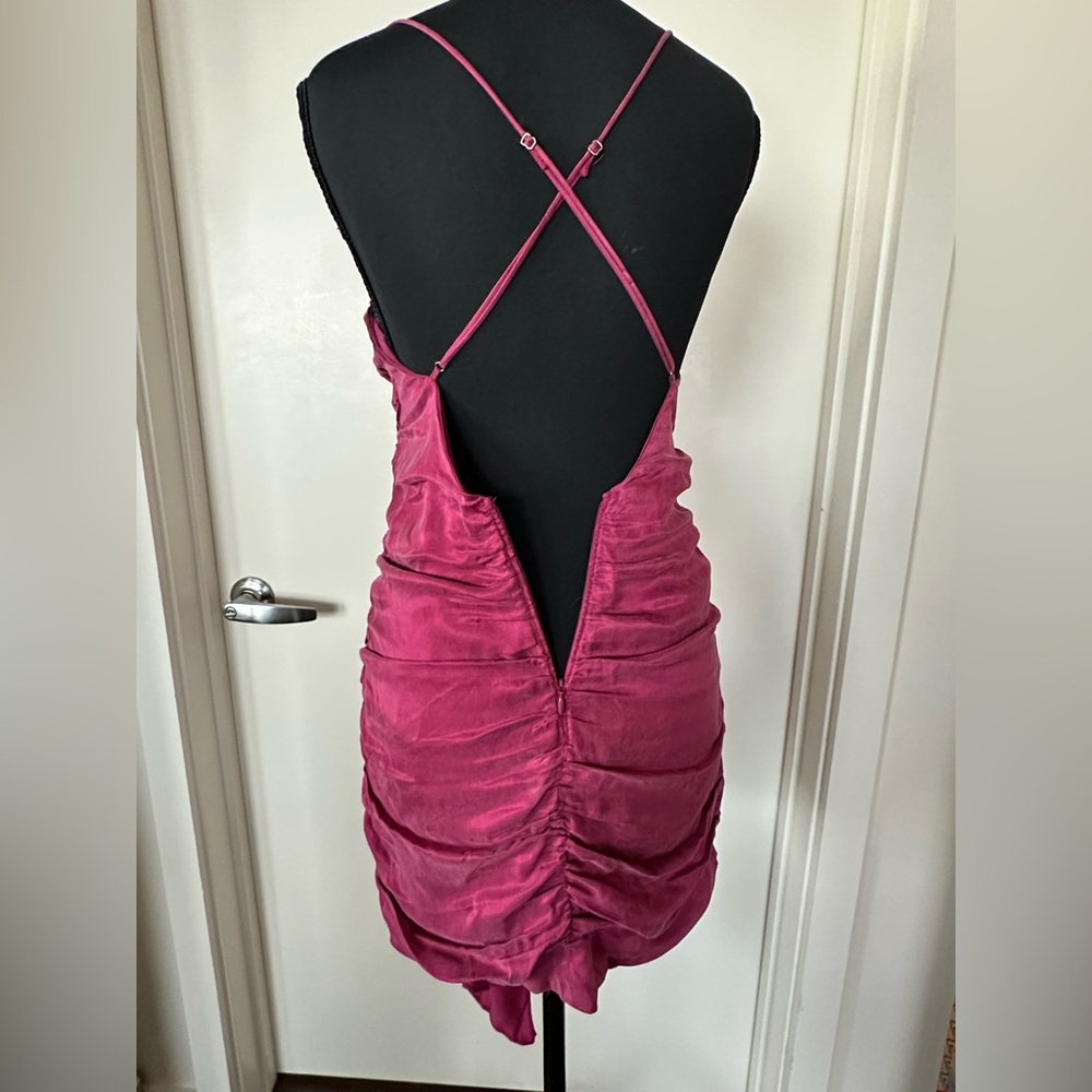 For Love & Lemons Allie Mini Dress in Purple/Pink. NWT. Size S - Picture 9 of 16